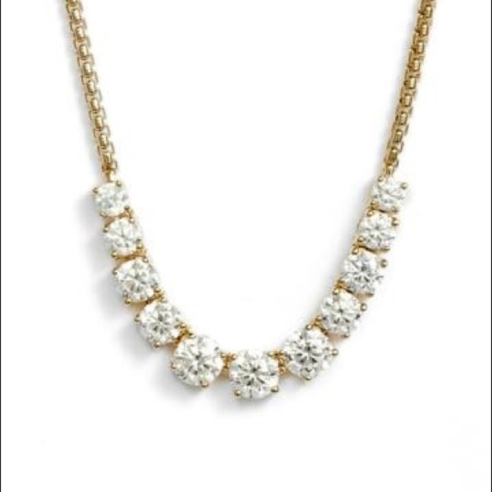 NADRI 3-5mm CZ Simple Frontal Necklace - Picture 4 of 8